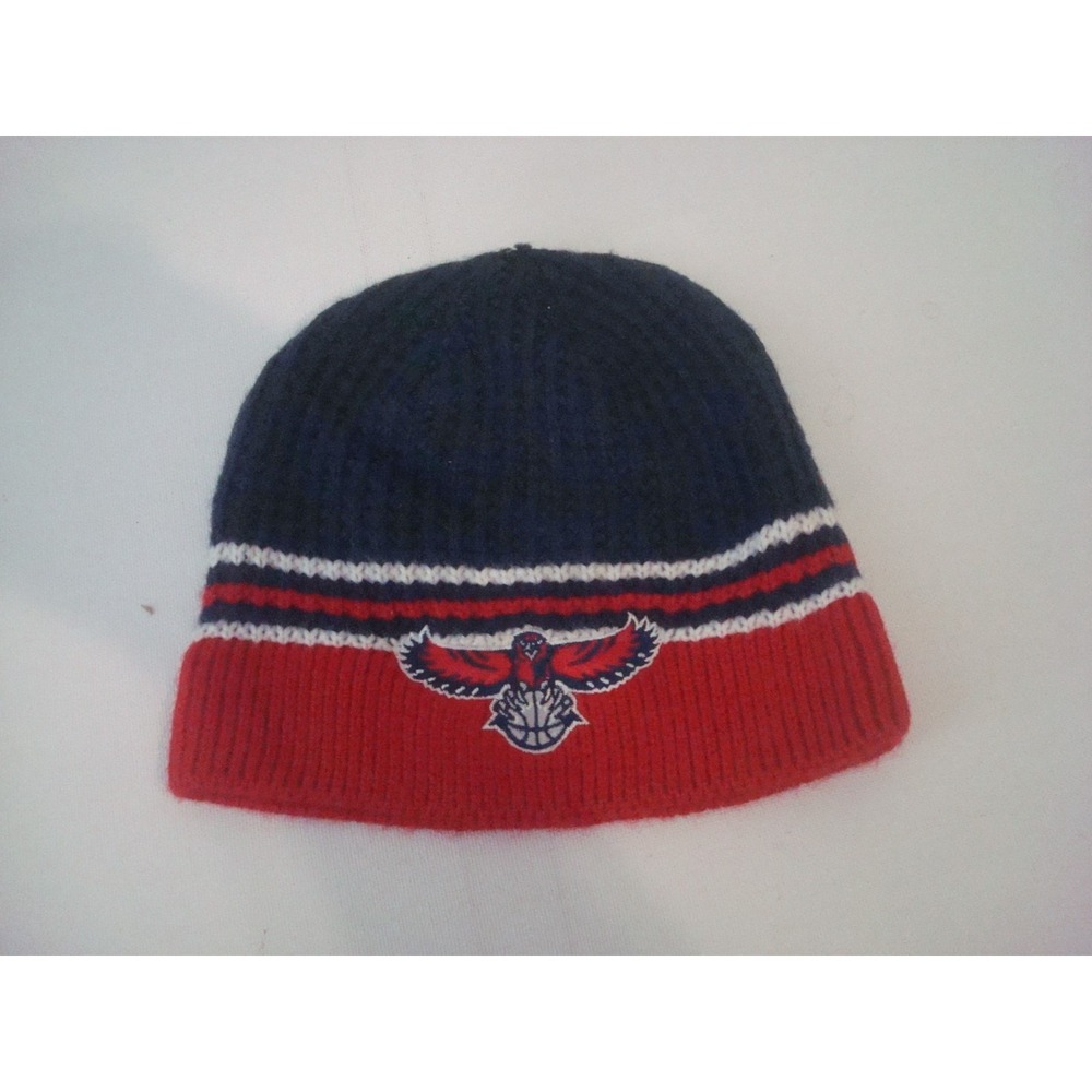 ATLANTA HAWKS BEANIE KNIT TOBOGGAN HAT CAP VINTAGE DEADSTOCK st6